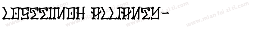 Losttimoh Allianty字体转换